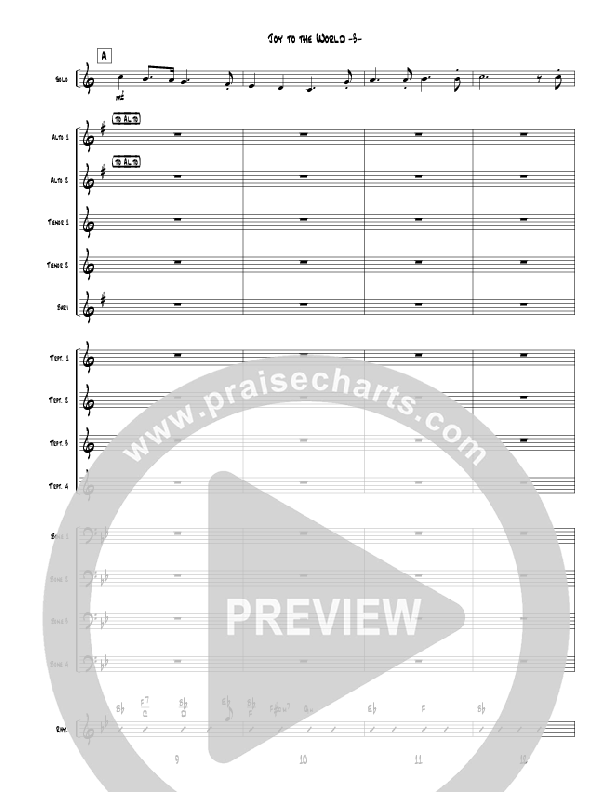 Joy To The World (Instrumental) Conductor's Score (Jeff Anderson)