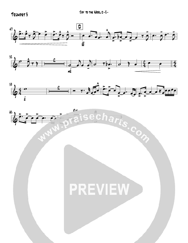 Joy To The World (Instrumental) Trumpet 3 (Jeff Anderson)