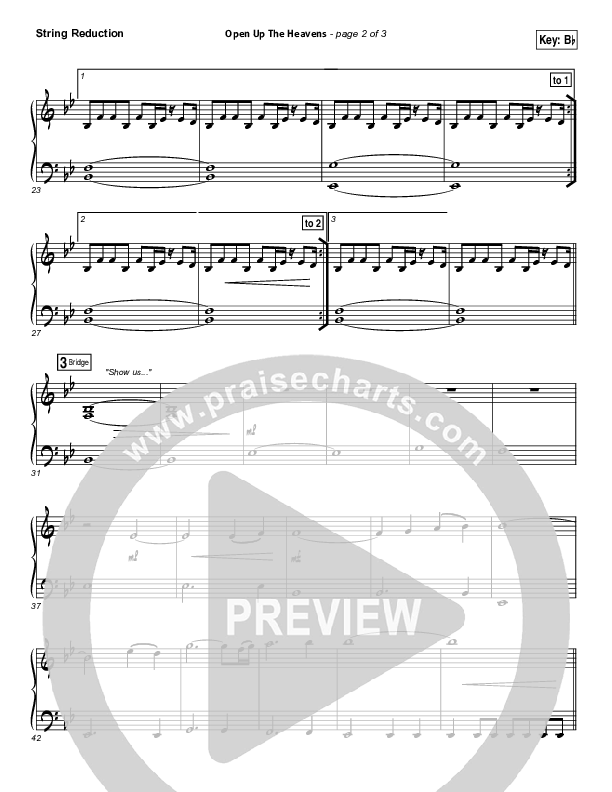 Open Up The Heavens (Choral Anthem SATB) Synth Strings (Meredith Andrews / NextGen Worship / Arr. Richard Kingsmore)