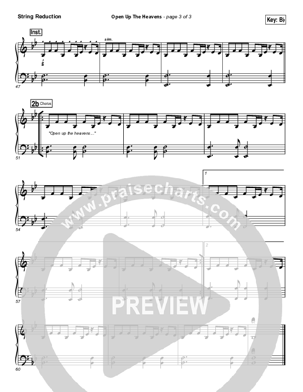Open Up The Heavens (Choral Anthem SATB) Synth Strings (Meredith Andrews / NextGen Worship / Arr. Richard Kingsmore)