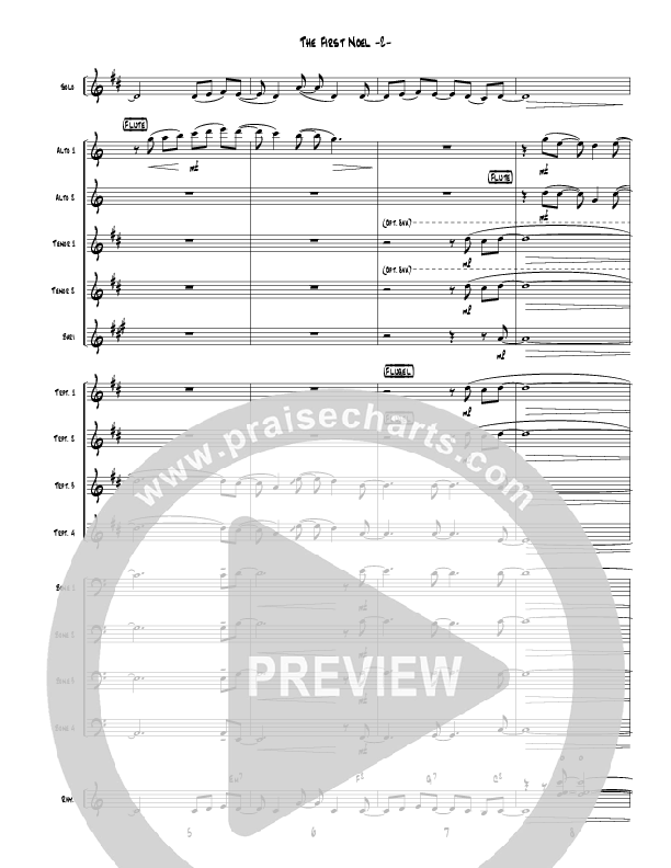 The First Noel (Instrumental) Conductor's Score (Jeff Anderson)