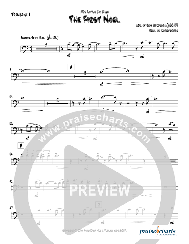 The First Noel (Instrumental) Trombone 1 (Jeff Anderson)