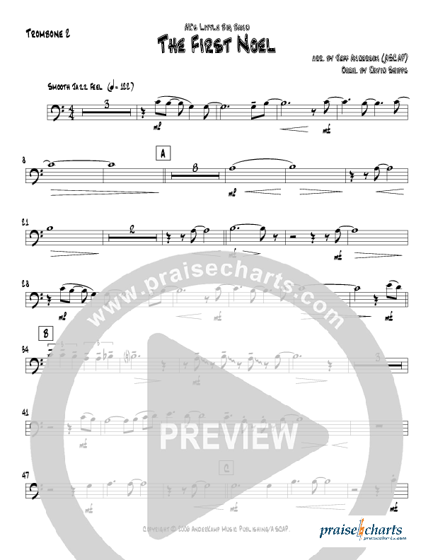 The First Noel (Instrumental) Trombone 2 (Jeff Anderson)