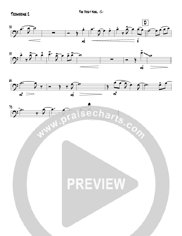 The First Noel (Instrumental) Trombone 2 (Jeff Anderson)