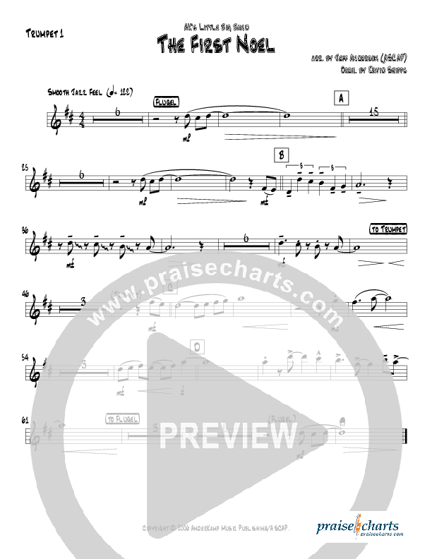 The First Noel (Instrumental) Trumpet 1 (Jeff Anderson)