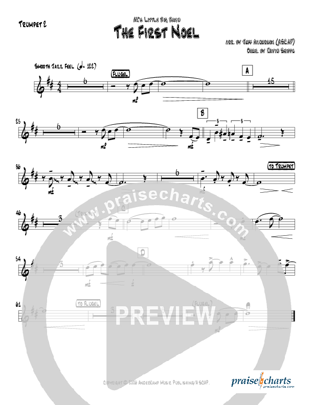 The First Noel (Instrumental) Trumpet 2 (Jeff Anderson)