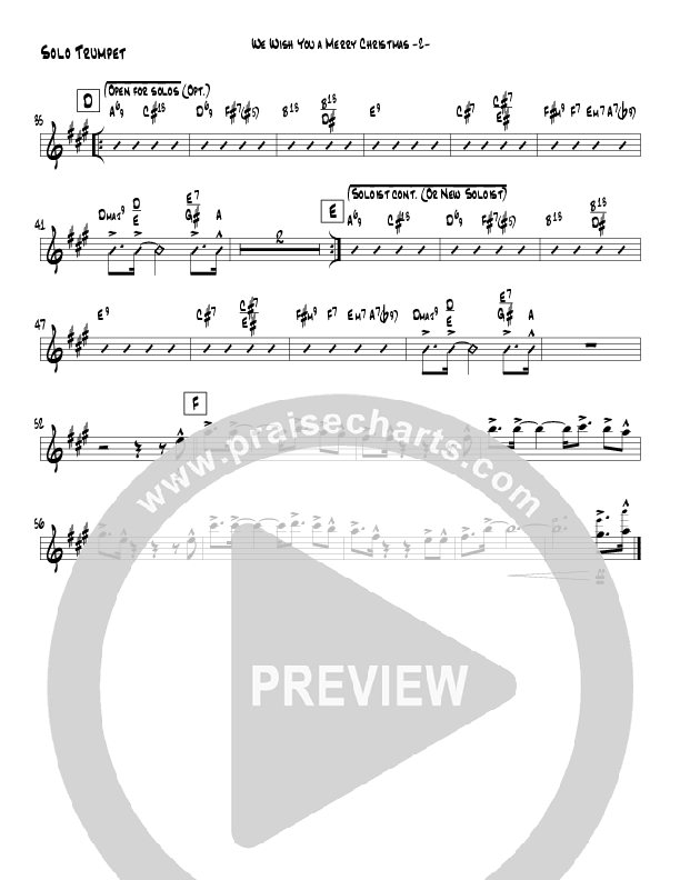 We Wish You A Merry Christmas (Instrumental) Trumpet (Jeff Anderson)