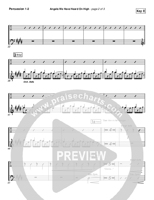 Angels We Have Heard On High Percussion 1/2 (Third Day)