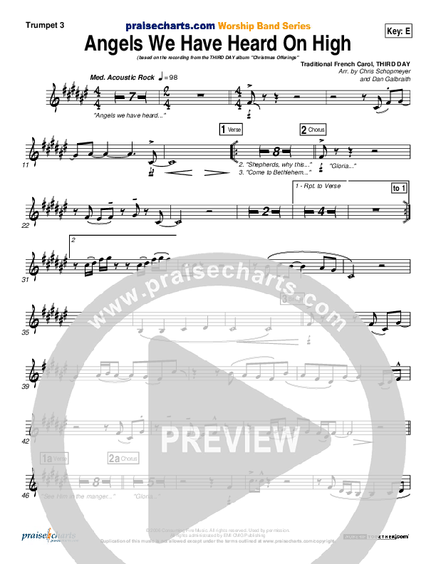 Angels We Have Heard On High Trumpet 3 (Third Day)