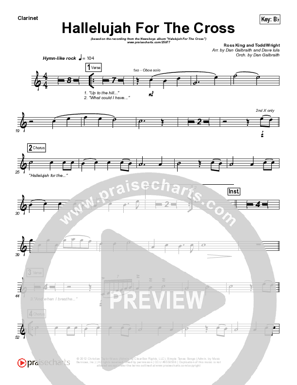 Hallelujah For The Cross Wind Pack (Newsboys)