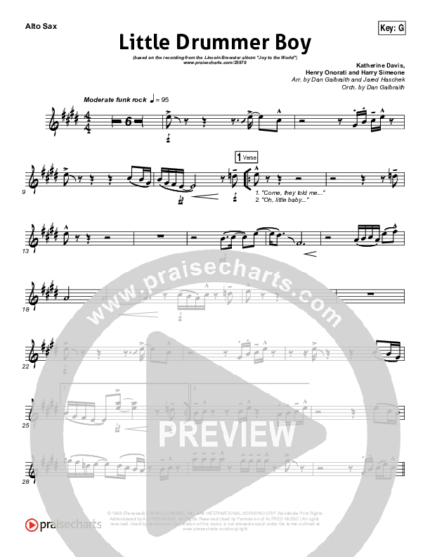 Little Drummer Boy Wind Pack (Lincoln Brewster)