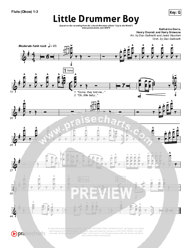 Little Drummer Boy Wind Pack (Lincoln Brewster)