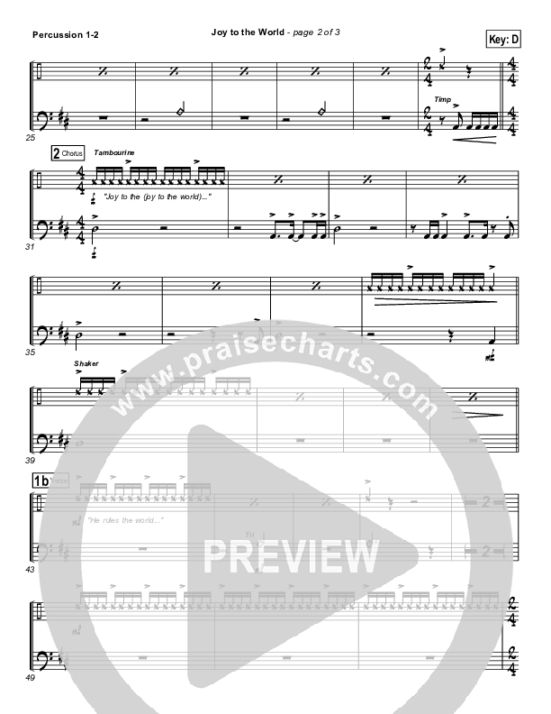 Joy To The World Percussion (Third Day)