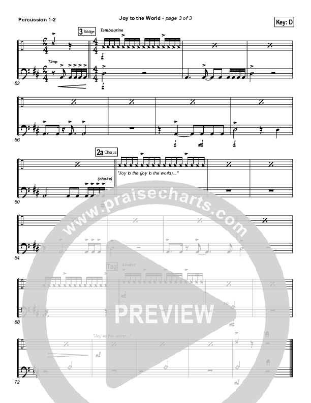 Joy To The World Percussion (Third Day)