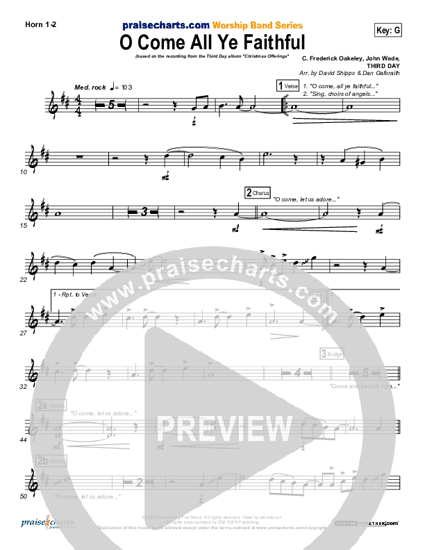 O Come All Ye Faithful Brass Pack (Third Day)