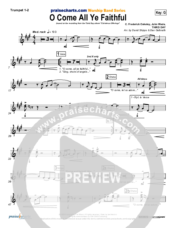 O Come All Ye Faithful Brass Pack (Third Day)