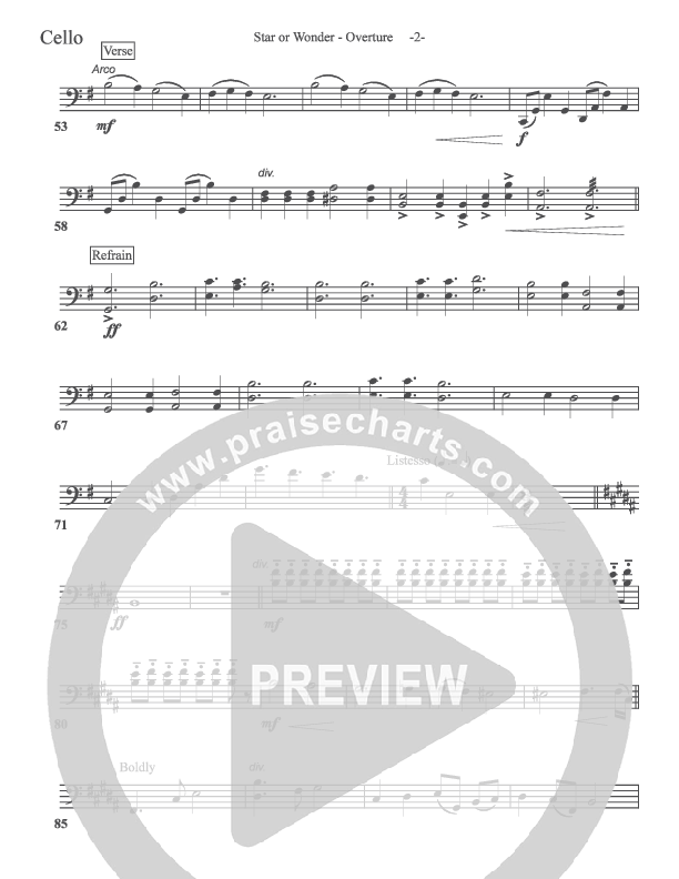 Star Of Wonder Cello (Aaron Shust)