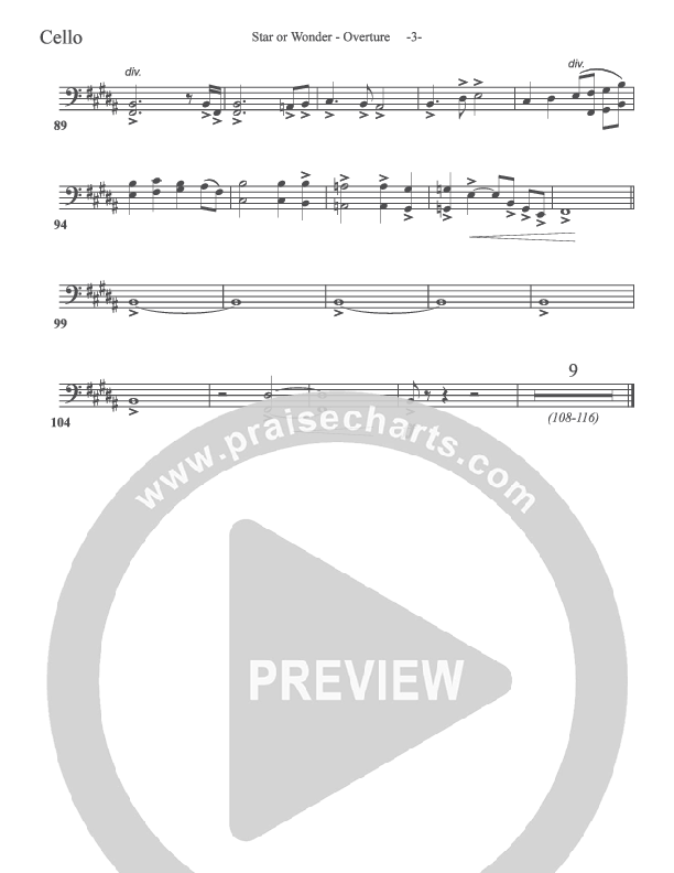 Star Of Wonder Cello (Aaron Shust)