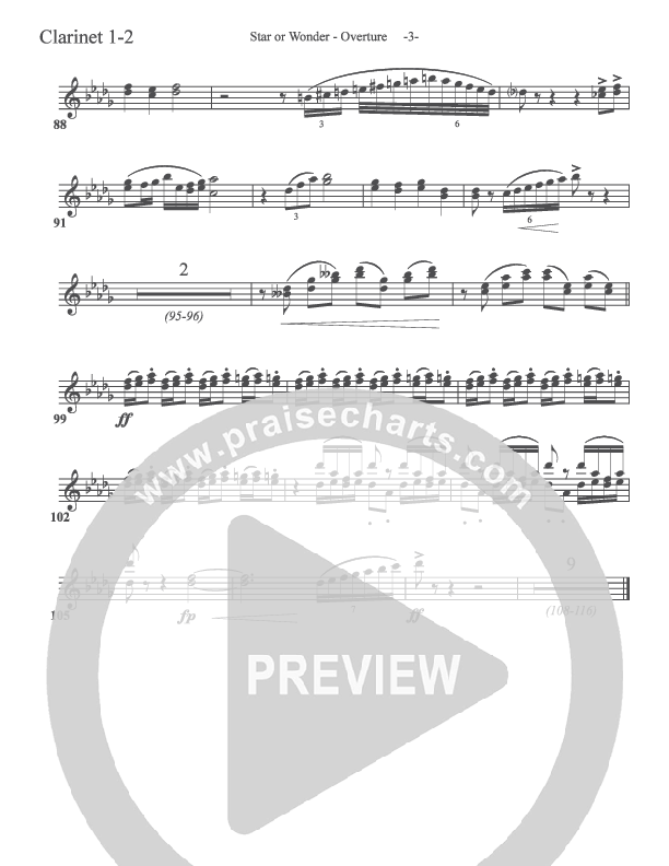 Star Of Wonder Clarinet 1/2 (Aaron Shust)