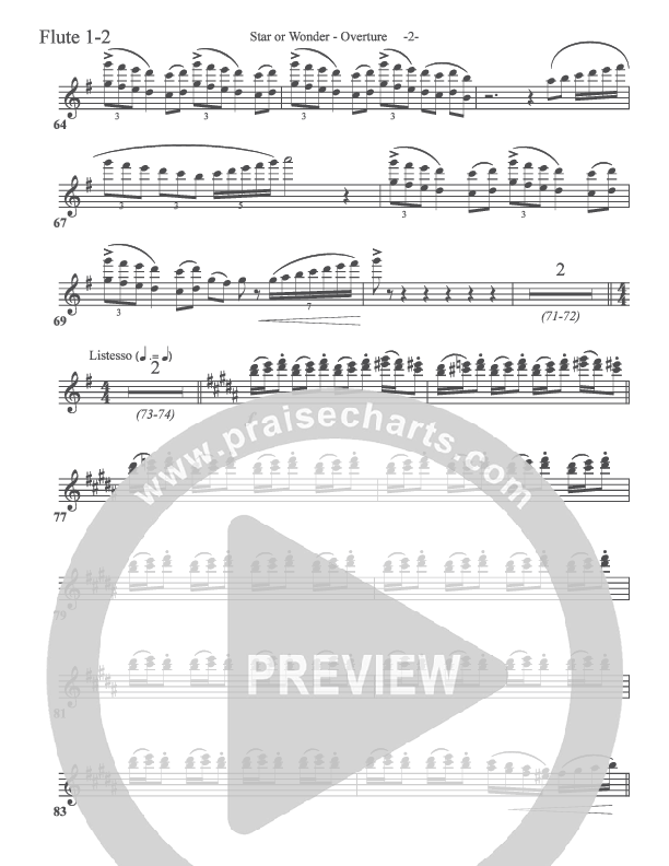 Star Of Wonder Flute 1/2 (Aaron Shust)