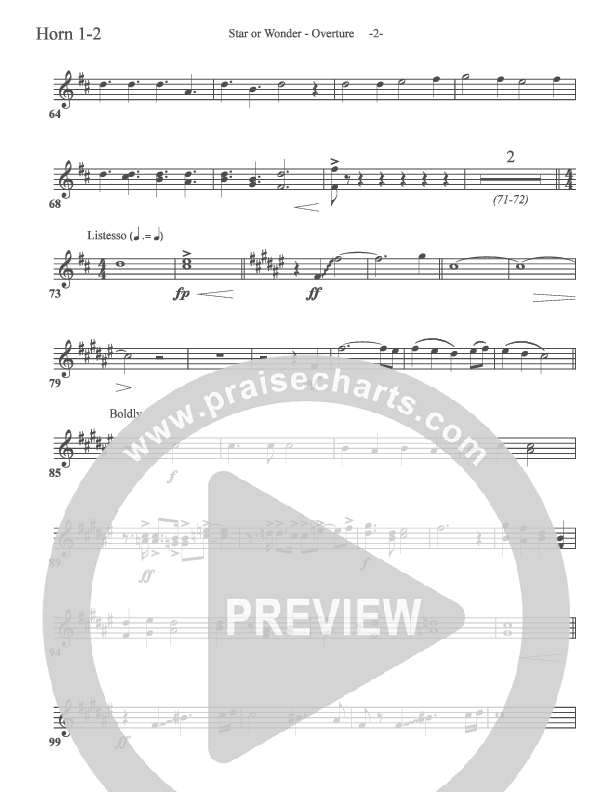 Star Of Wonder French Horn 1/2 (Aaron Shust)