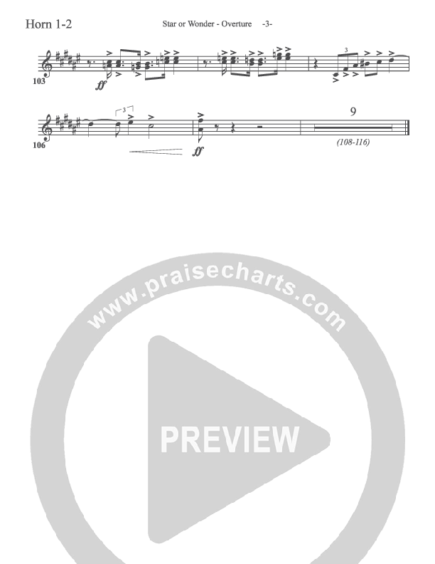 Star Of Wonder French Horn 1/2 (Aaron Shust)