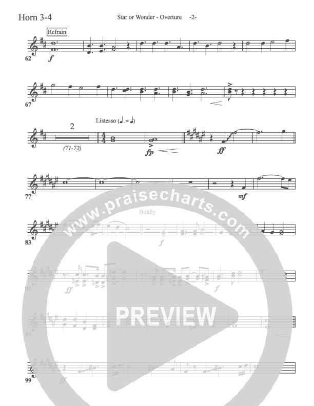 Star Of Wonder French Horn 3 (Aaron Shust)