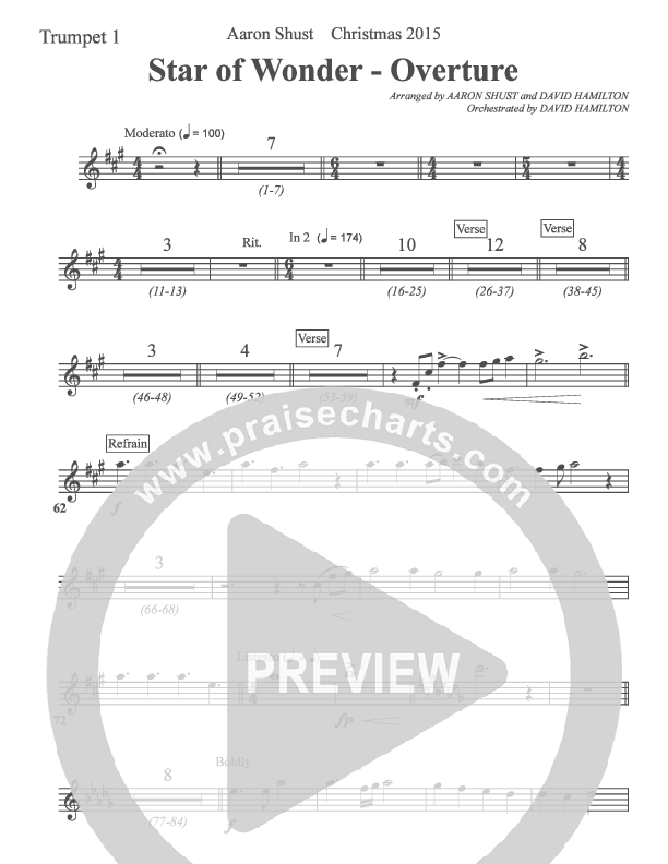 Star Of Wonder Trumpet 1 (Aaron Shust)