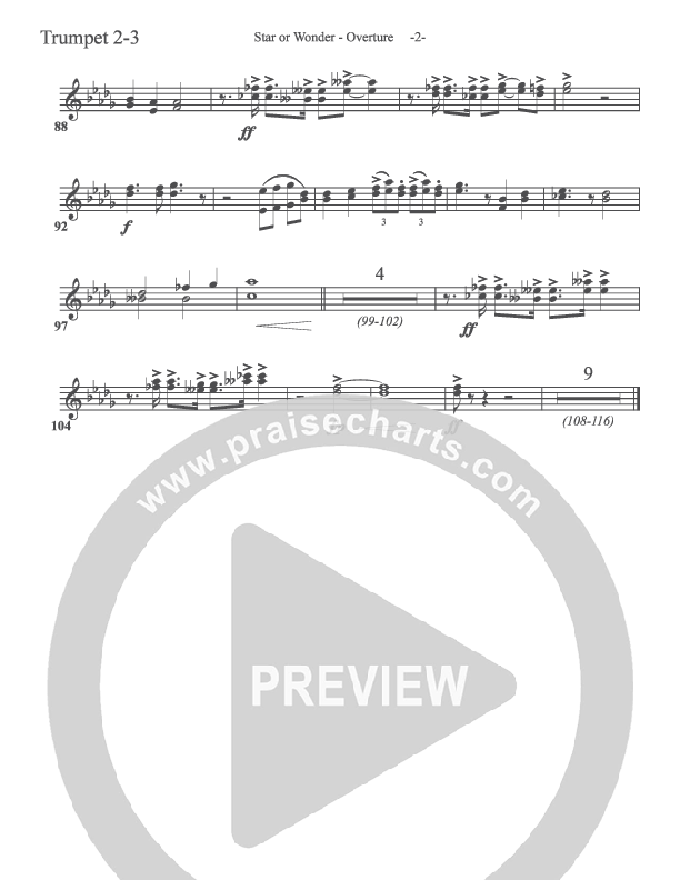 Star Of Wonder Trumpet 2/3 (Aaron Shust)