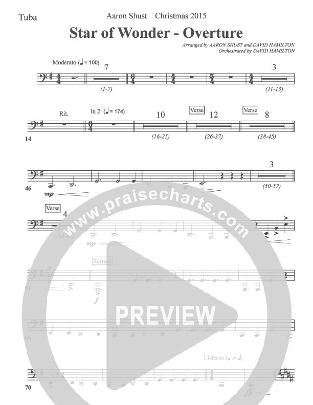 Star Of Wonder Tuba (Aaron Shust)