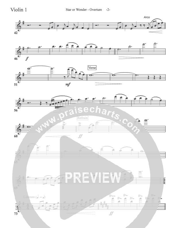 Star Of Wonder Violin 1 (Aaron Shust)