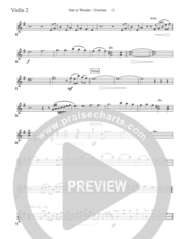 Star Of Wonder Violin 2 (Aaron Shust)