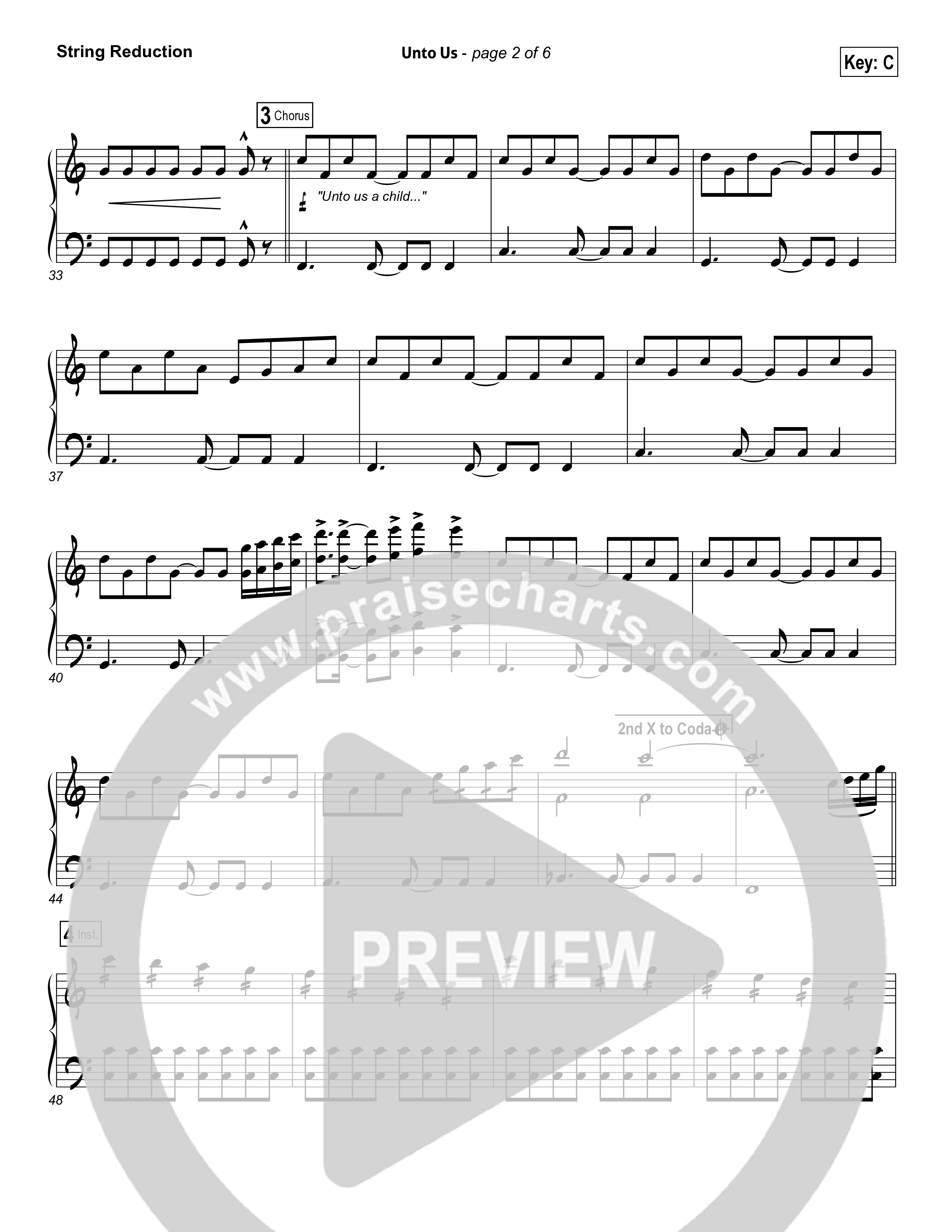 Unto Us String Reduction (Aaron Shust)