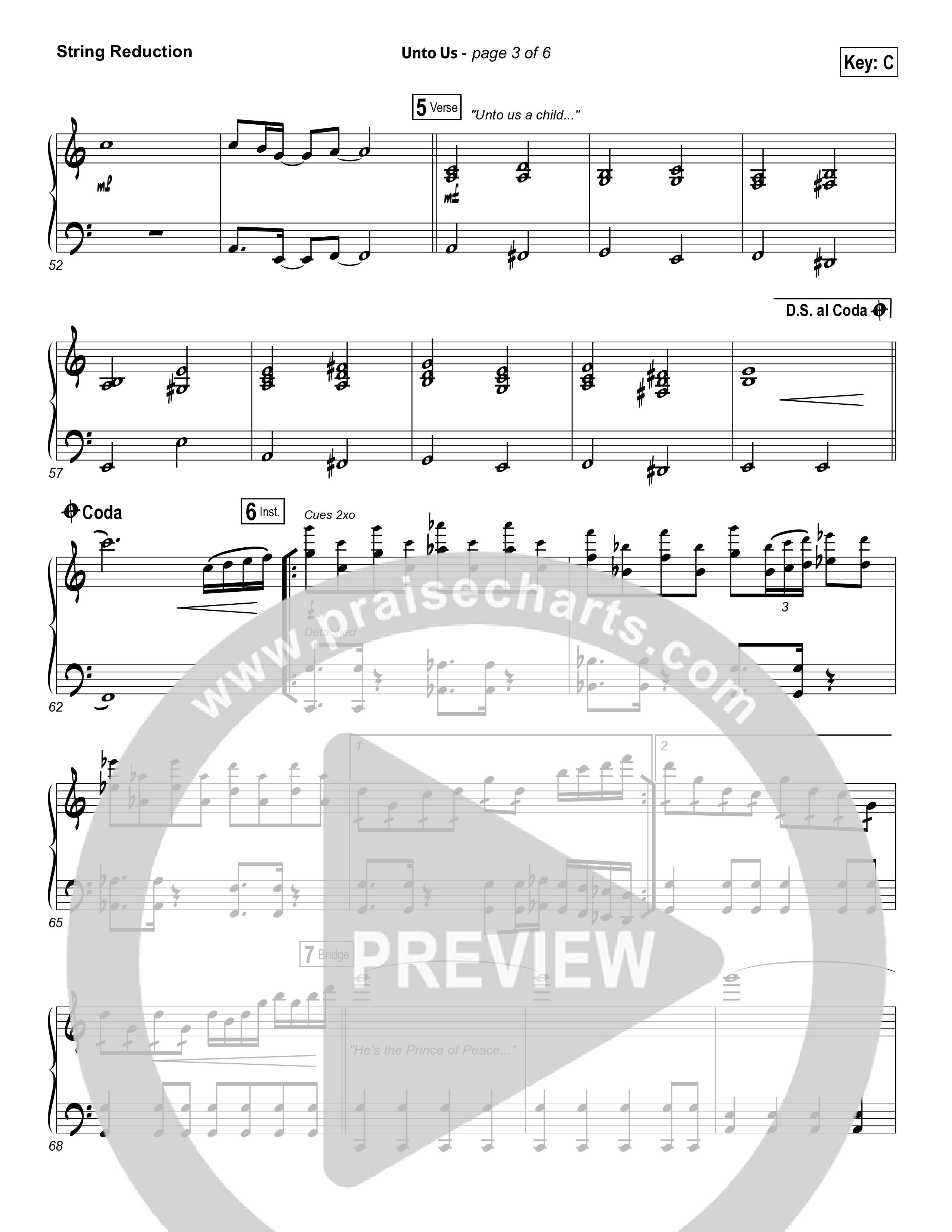 Unto Us String Reduction (Aaron Shust)