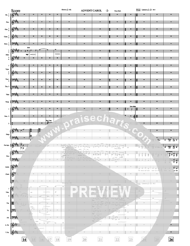 Advent Carol Conductor's Score (Aaron Shust)