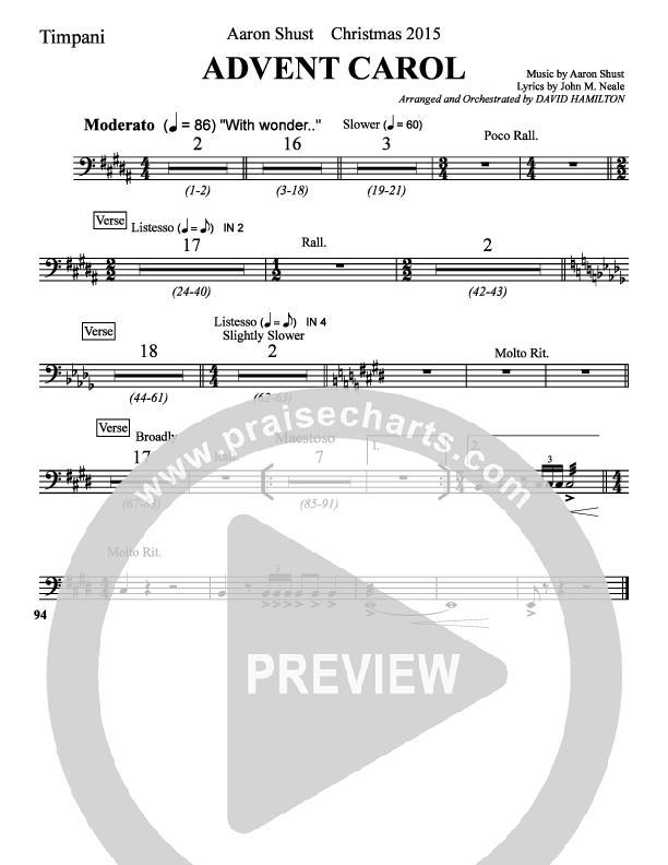 Advent Carol Timpani (Aaron Shust)