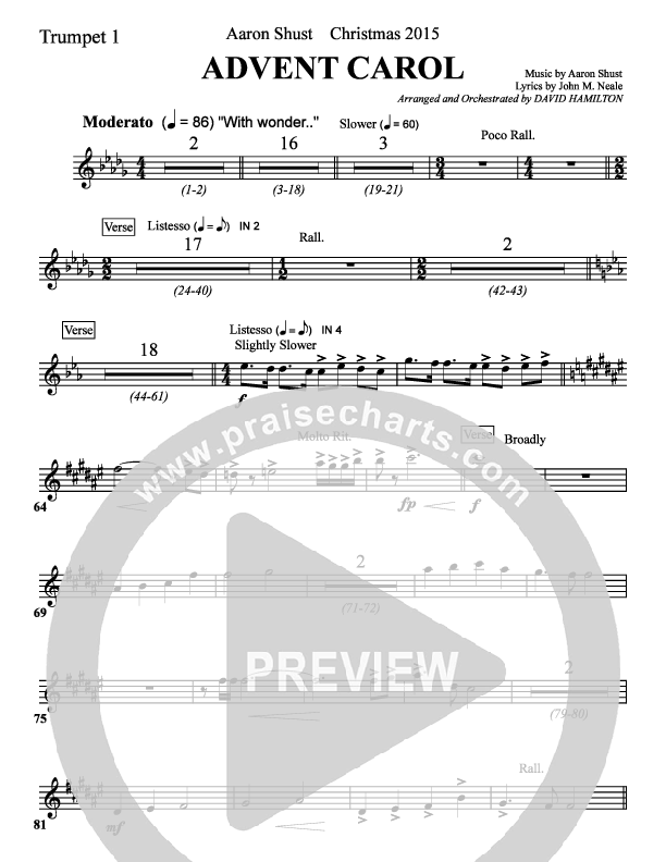 Advent Carol Trumpet 1 (Aaron Shust)