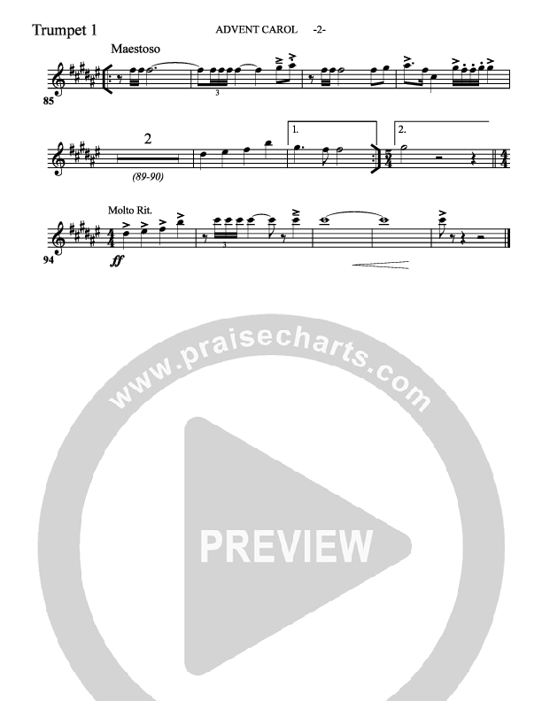 Advent Carol Trumpet 1 (Aaron Shust)