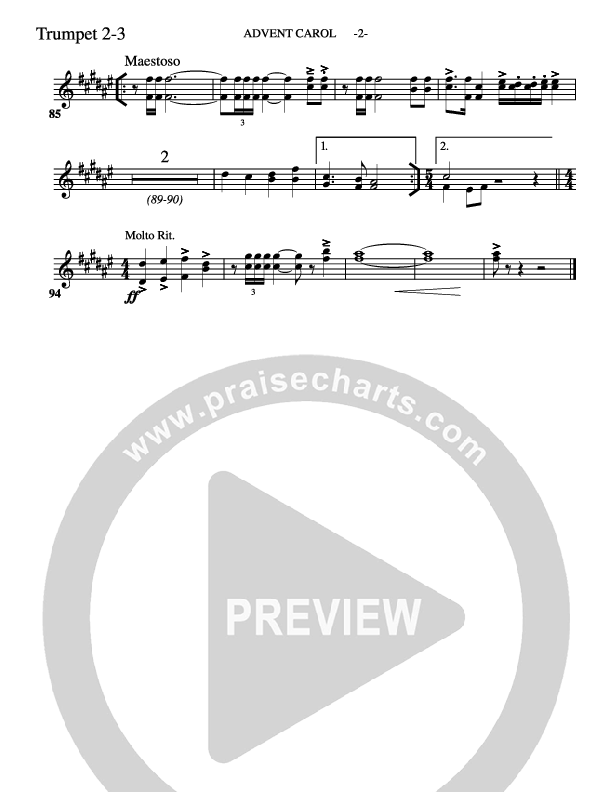 Advent Carol Trumpet 2/3 (Aaron Shust)