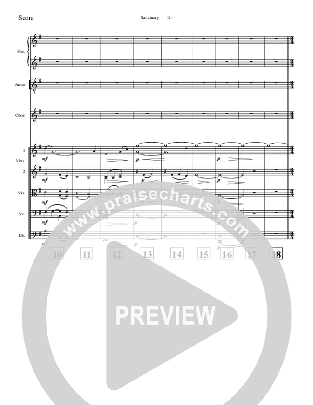 Sanctuary Conductor's Score (Aaron Shust)