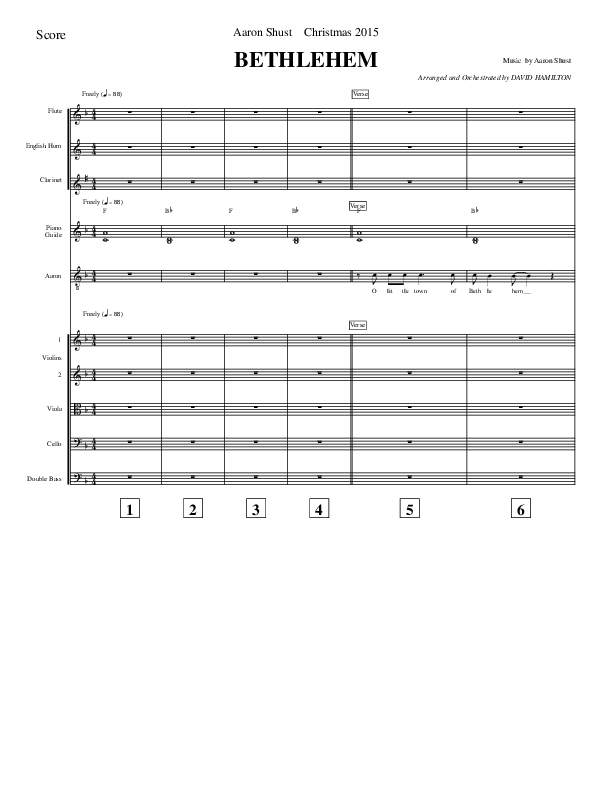Bethlehem Conductor's Score (Aaron Shust)