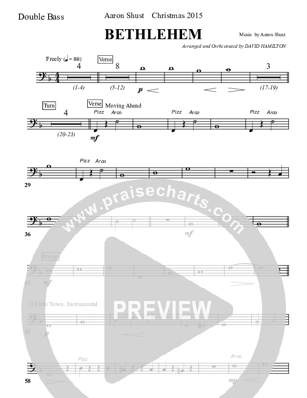 Bethlehem Double Bass (Aaron Shust)