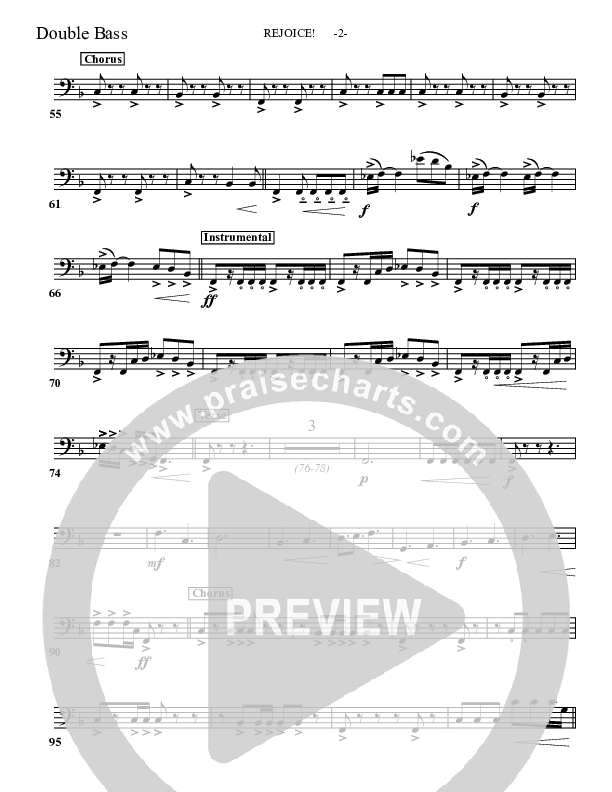 Rejoice Double Bass (Aaron Shust)