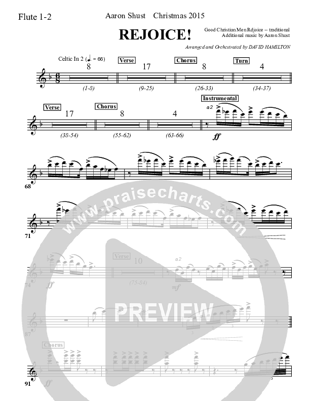 Rejoice Flute 1/2 (Aaron Shust)