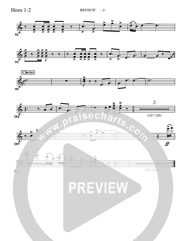 Rejoice French Horn 1/2 (Aaron Shust)