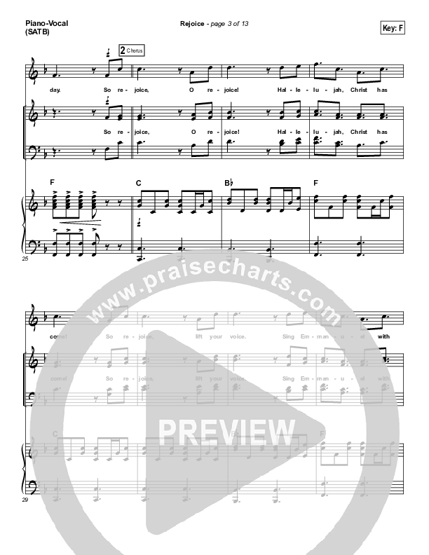 Rejoice Piano/Vocal & Lead (Aaron Shust)