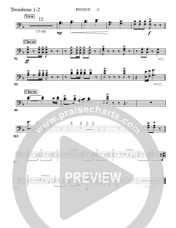 Rejoice Trombone 1/2 (Aaron Shust)