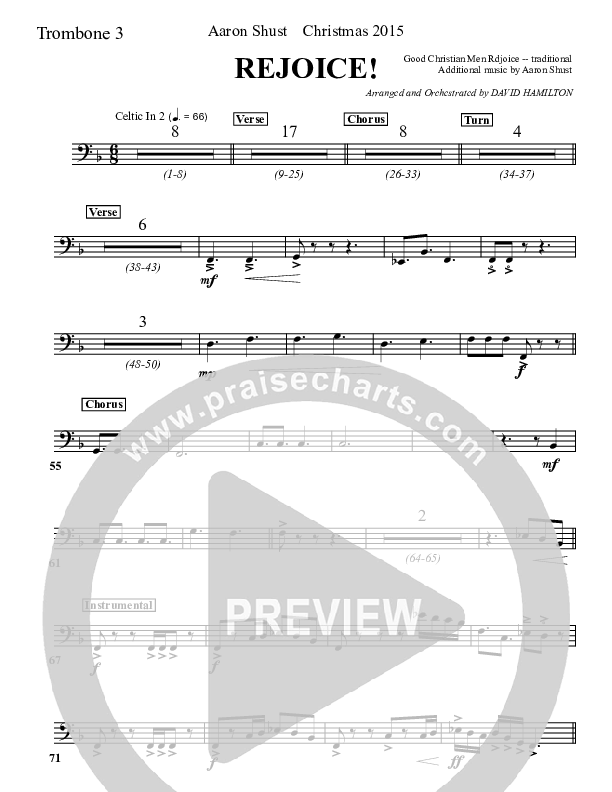 Rejoice Trombone 3 (Aaron Shust)