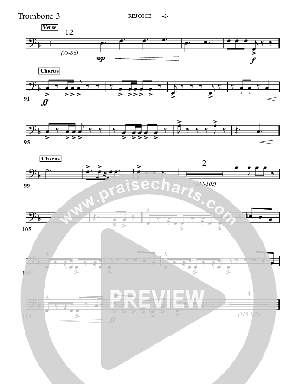 Rejoice Trombone 3 (Aaron Shust)