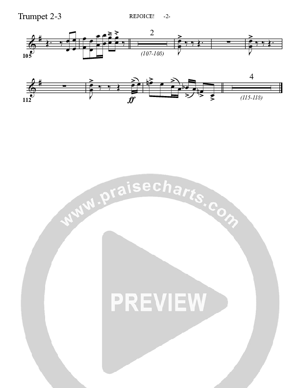 Rejoice Trumpet 2/3 (Aaron Shust)